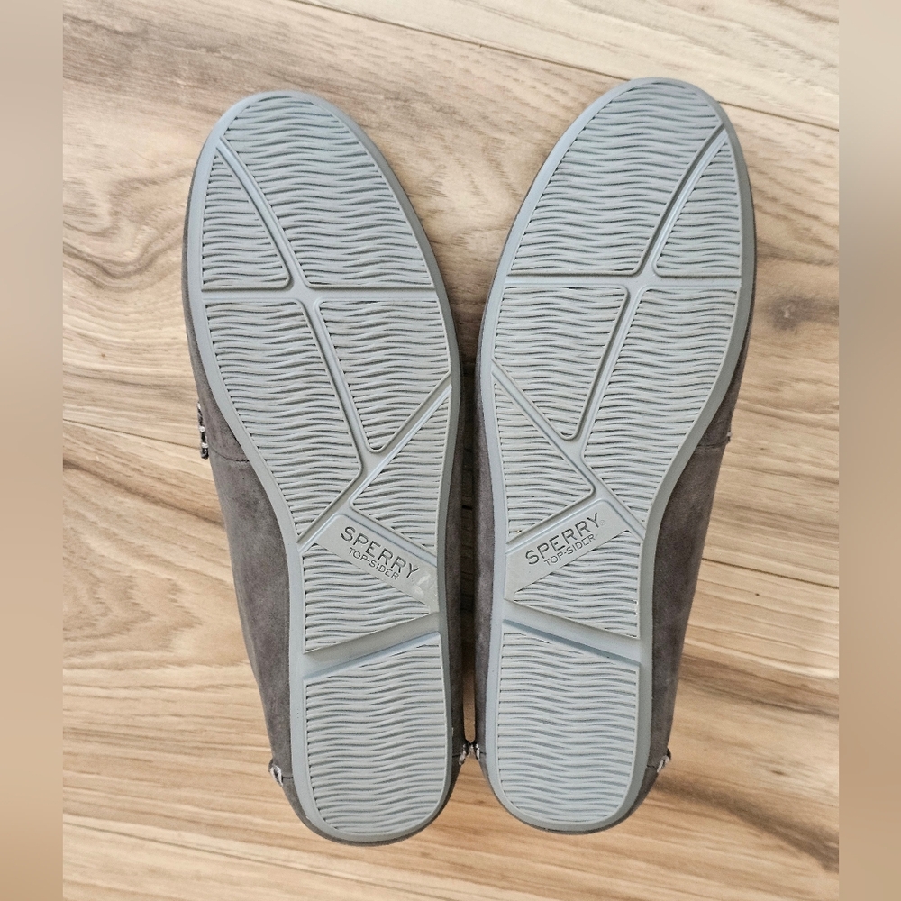 Sperry Loafers Boat Shoes Grey  Womens Size 7 NEW - Picture 9 of 11